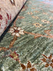 Load image into Gallery viewer, 8 x 10 GREEN Agra Rug Handmade Quality Wool #F-6448