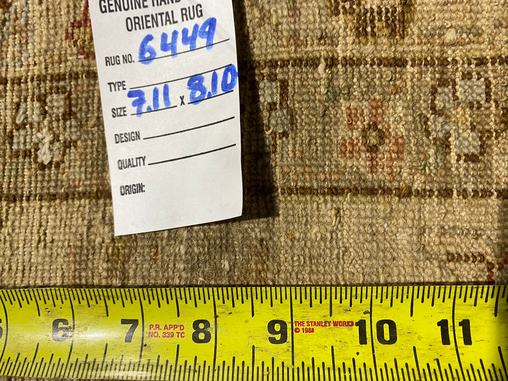 8.0 x 8.10 SQUARISH Agra Rug QUALITY HANDMADE CARPET #F-6449