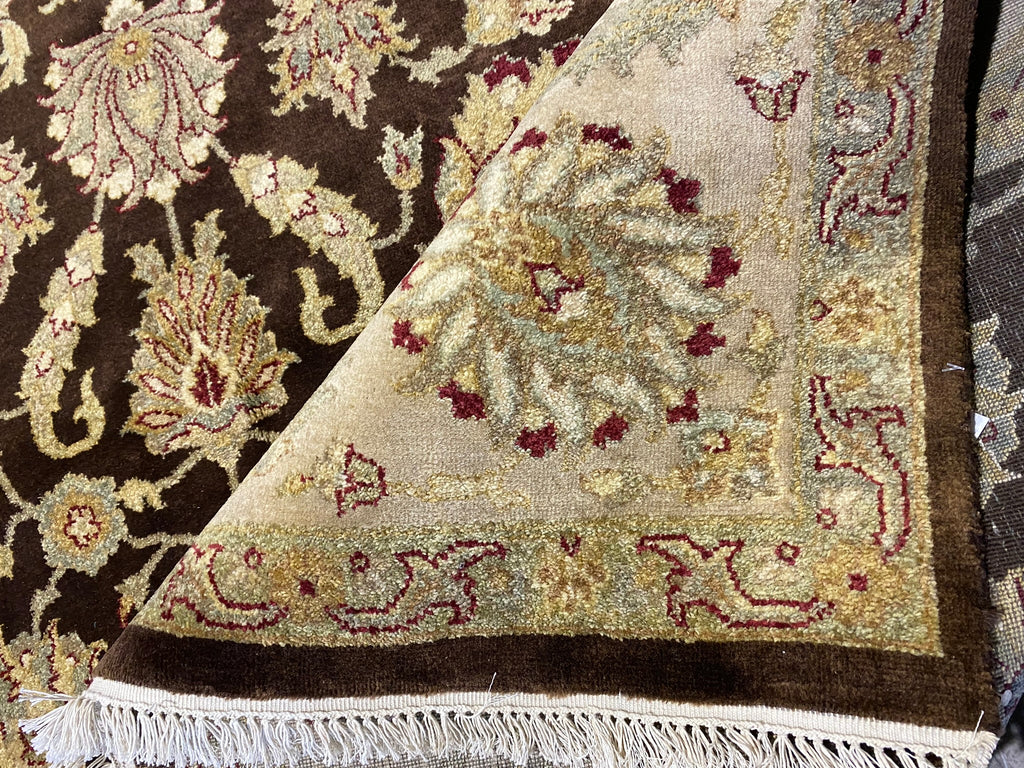 8 x 10 QUALITY AGRA Brown Green Rug #F-6451