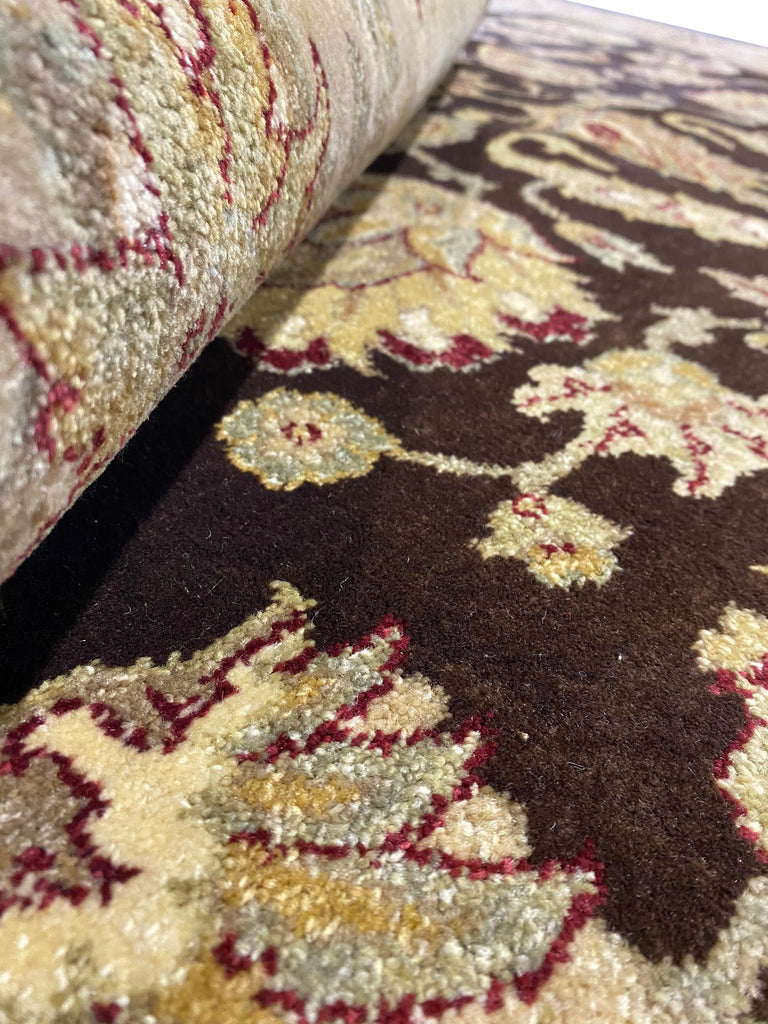 8 x 10 QUALITY AGRA Brown Green Rug #F-6451