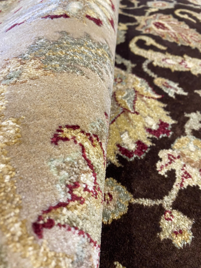 8 x 10 QUALITY AGRA Brown Green Rug #F-6451