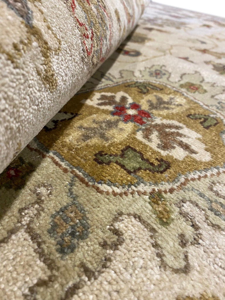 8 x 10 Natural Wool Handmade New Oushak Rug #F-6452