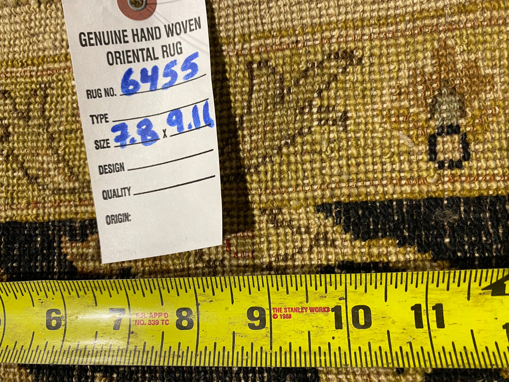 7.8 x 10.0 New Agra Rug Natural Wool #F-6455