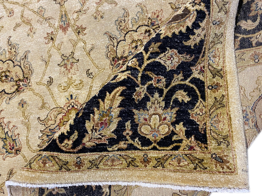 7.8 x 10.0 New Agra Rug Natural Wool #F-6455