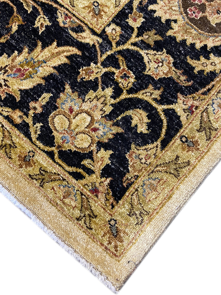 7.8 x 10.0 New Agra Rug Natural Wool #F-6455