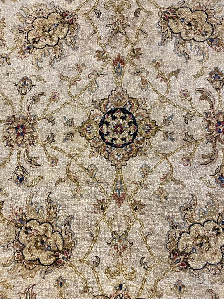 7.8 x 10.0 New Agra Rug Natural Wool #F-6455