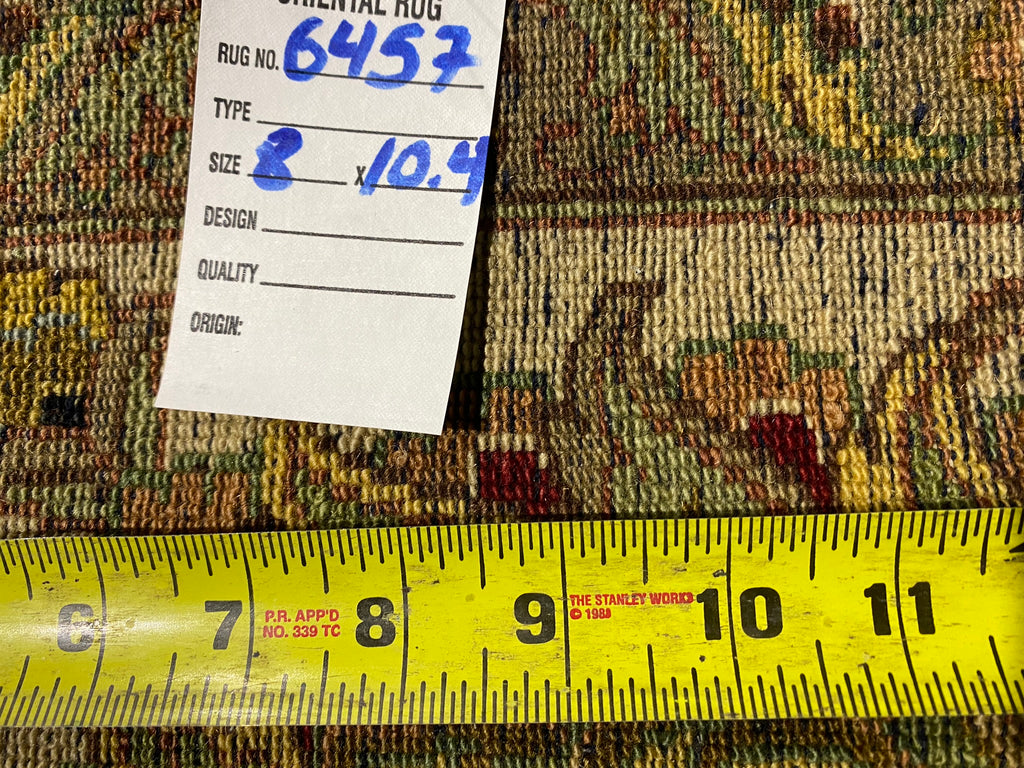 8 x 10.4 Quality Jaipour Rug BLACK LUSTROUS DENSE WOOL #F-6457