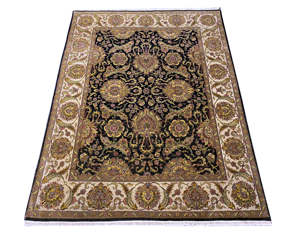 8' x 10'-Quality-Jaipour-Rug -BLACK-LUSTROUS-DENSE-WOOL.jpg