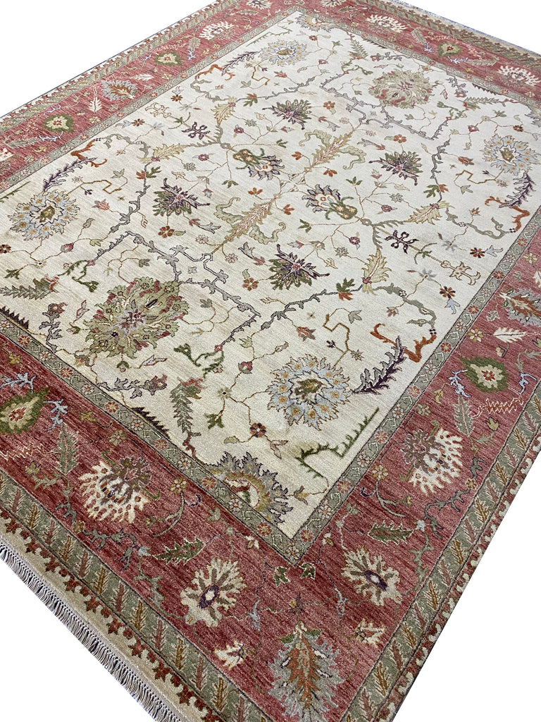 8 x 10.3 NEW Handmade Quality Ziglar Rug #F-6459