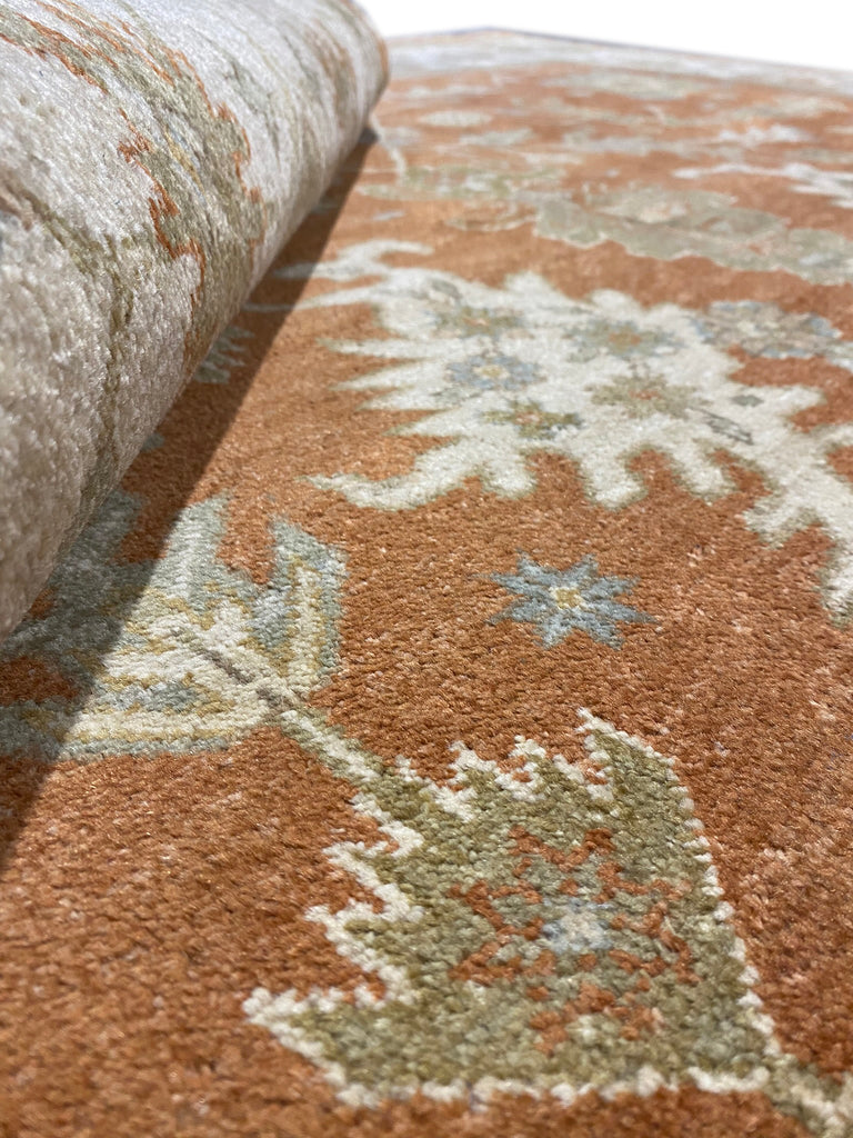 8 x 10 RUG NATURAL Wool QUALITY RUST #F-6460