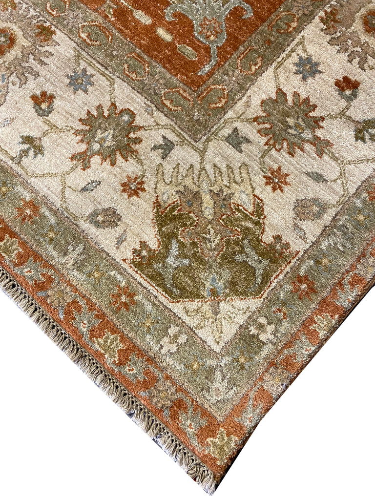 8 x 10 RUG NATURAL Wool QUALITY RUST #F-6460