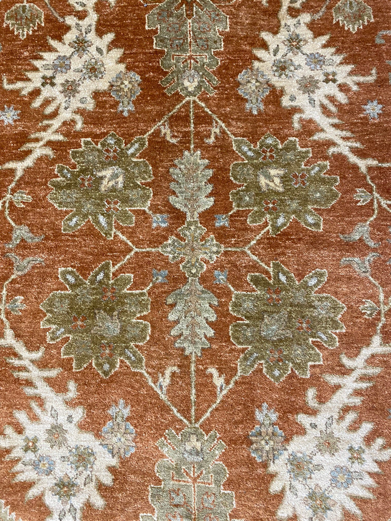 8 x 10 RUG NATURAL Wool QUALITY RUST #F-6460