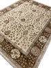 Load image into Gallery viewer, 8.0 x 10 Agra Quality Wool Handmade Rug Beige Olive Green #F-6461