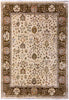 Load image into Gallery viewer, 8.0 x 10 Agra Quality Wool Handmade Rug Beige Olive Green #F-6461