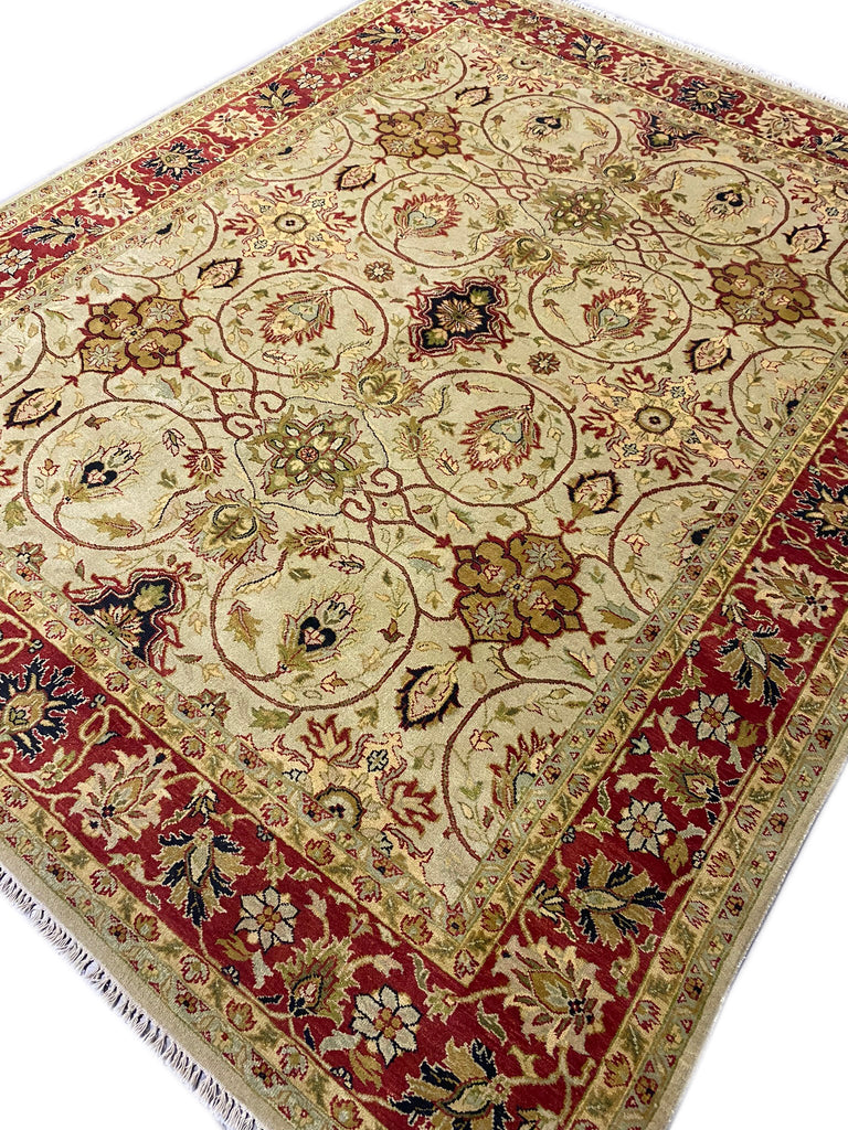 8 x 10 QUALITY AGRA RUG GOLD #F-6462