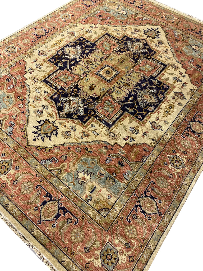 8.0 x 10 New Serapi Rug Handmade Natural Wool #F-6463
