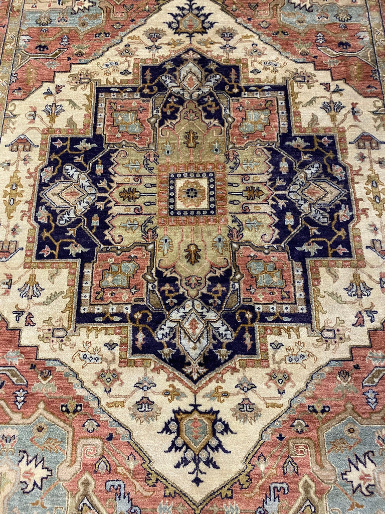 8.0 x 10 New Serapi Rug Handmade Natural Wool #F-6463