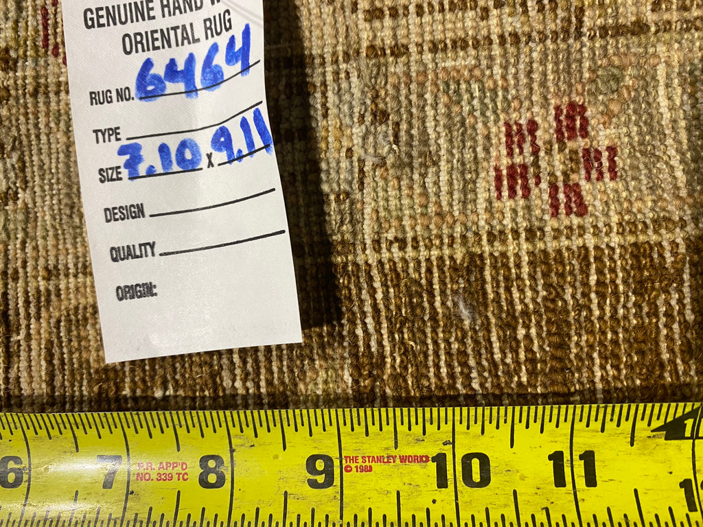 8 x 10.0 Quality Ziglar Agra Rug GOLD OLIVE #F-6464