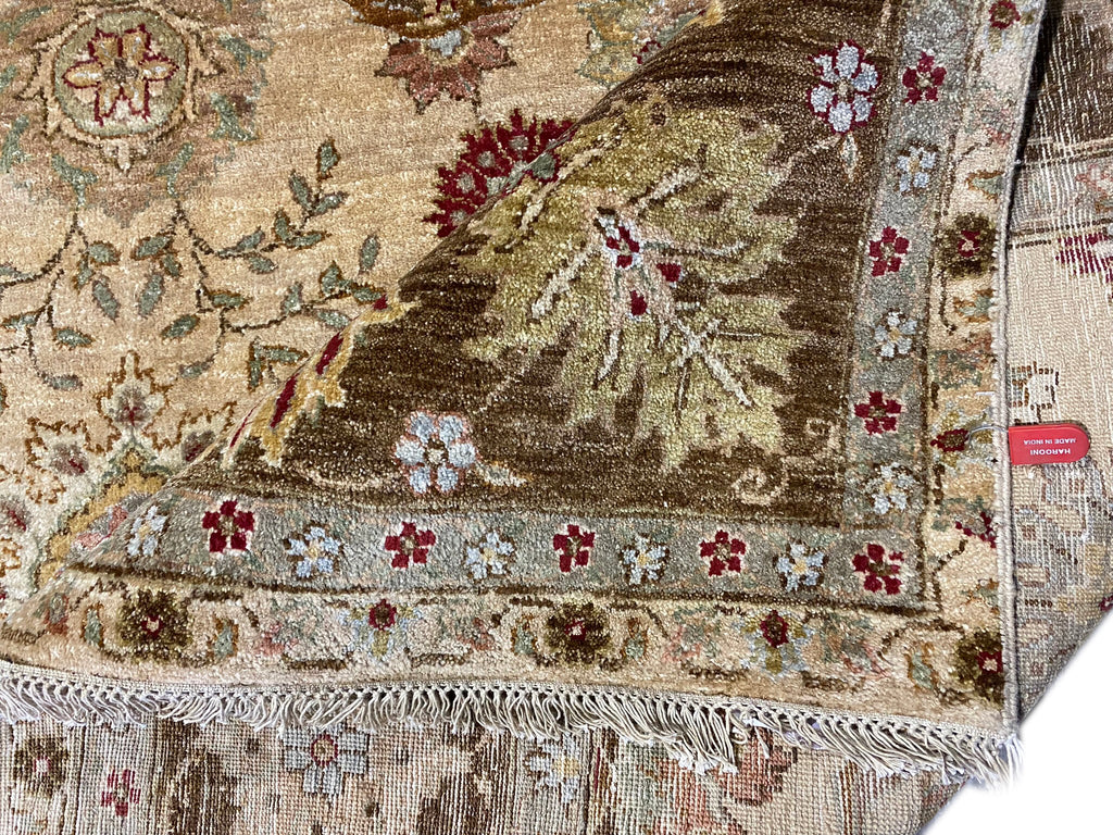 8 x 10.0 Quality Ziglar Agra Rug GOLD OLIVE #F-6464