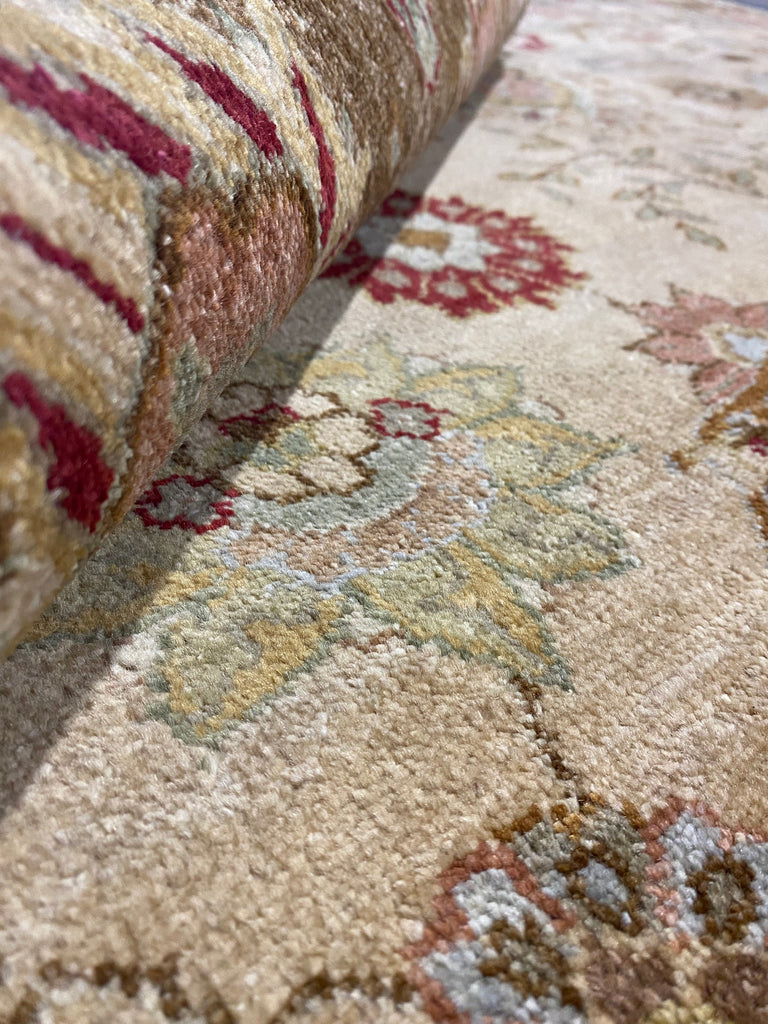 8 x 10.0 Quality Ziglar Agra Rug GOLD OLIVE #F-6464
