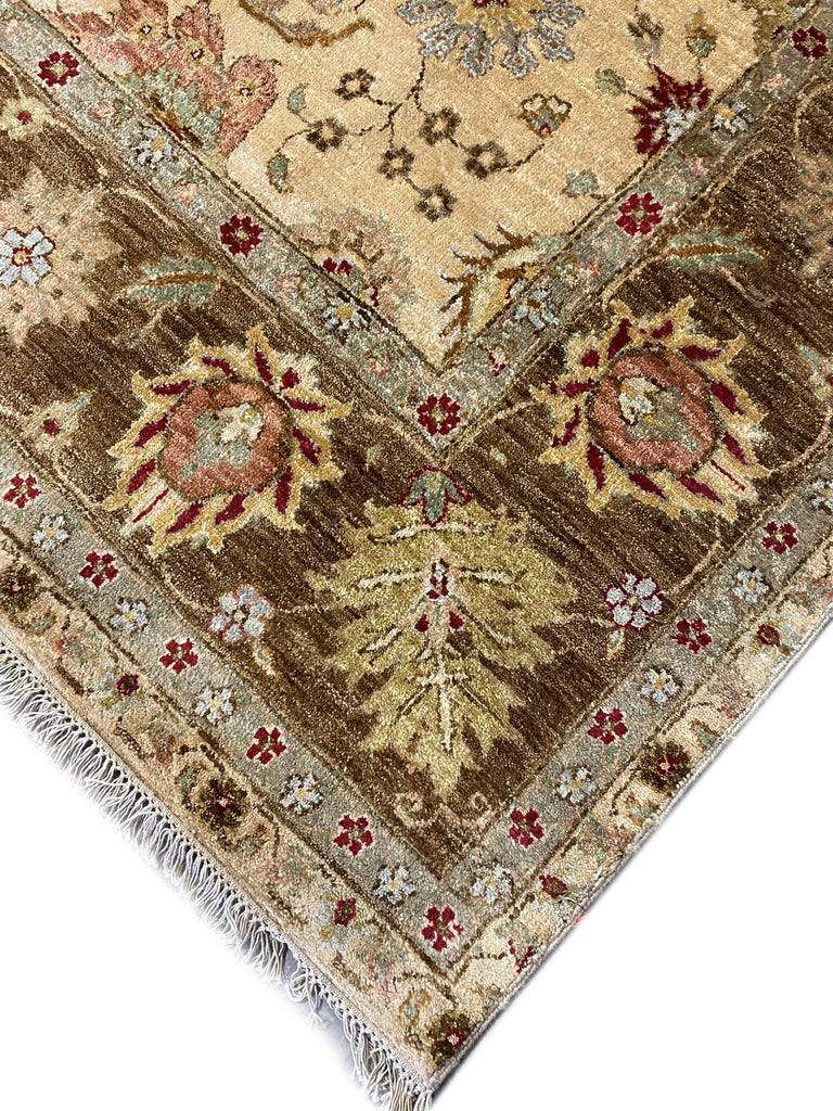 8 x 10.0 Quality Ziglar Agra Rug GOLD OLIVE #F-6464