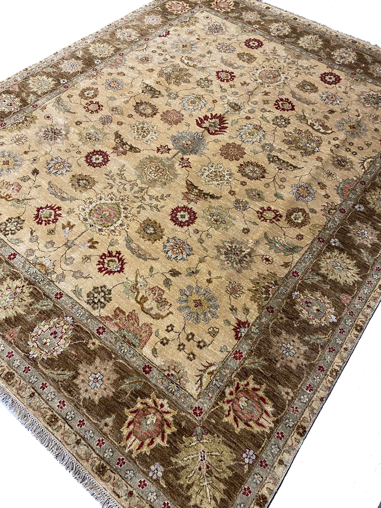 8 x 10.0 Quality Ziglar Agra Rug GOLD OLIVE #F-6464