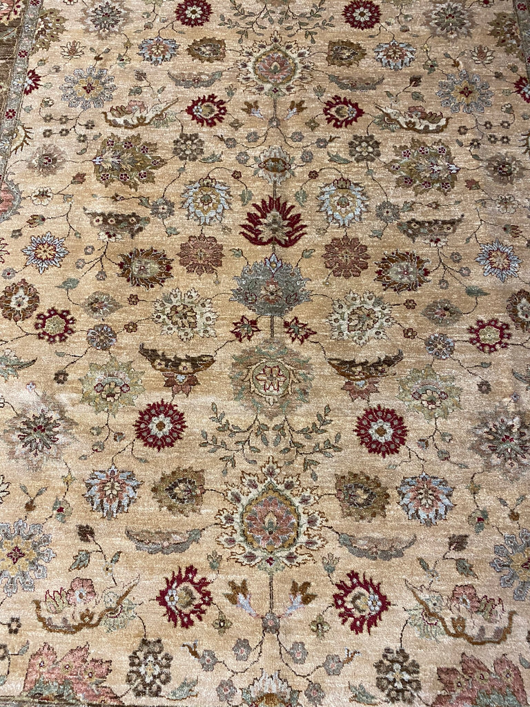 8 x 10.0 Quality Ziglar Agra Rug GOLD OLIVE #F-6464