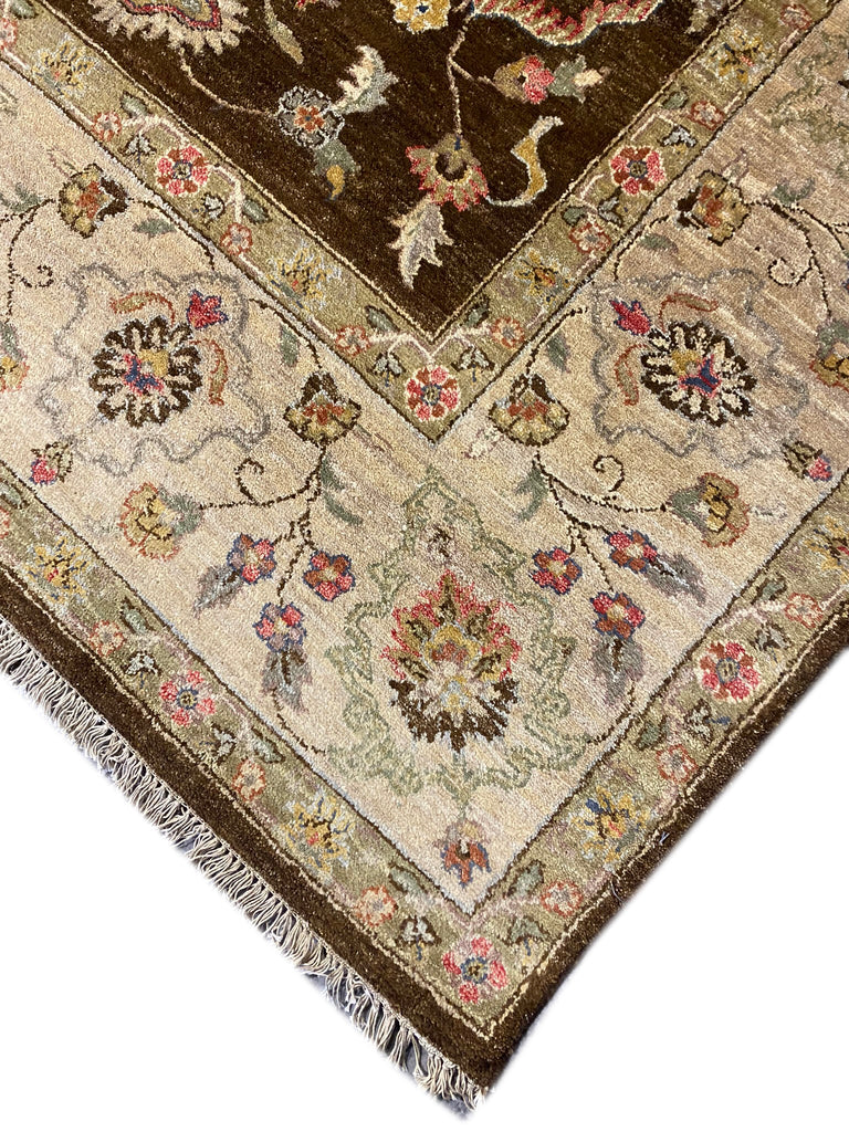 7.10 x 9.9 Quality Agra Rug OLIVE #F-6465