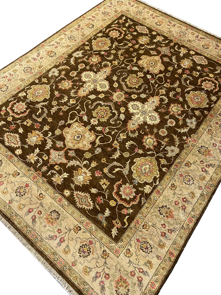 7.10 x 9.9 Quality Agra Rug OLIVE #F-6465