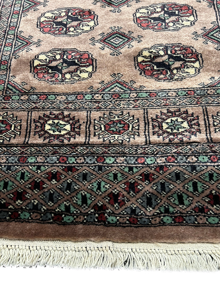 3 x 4.5 Handmade Bokara Rug BROWN #49083