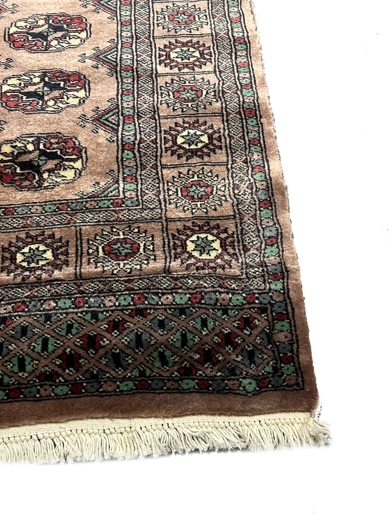 3 x 4.5 Handmade Bokara Rug BROWN #49083