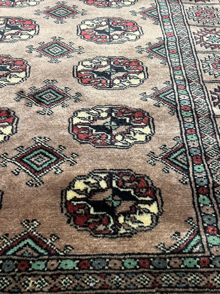 3 x 4.5 Handmade Bokara Rug BROWN #49083