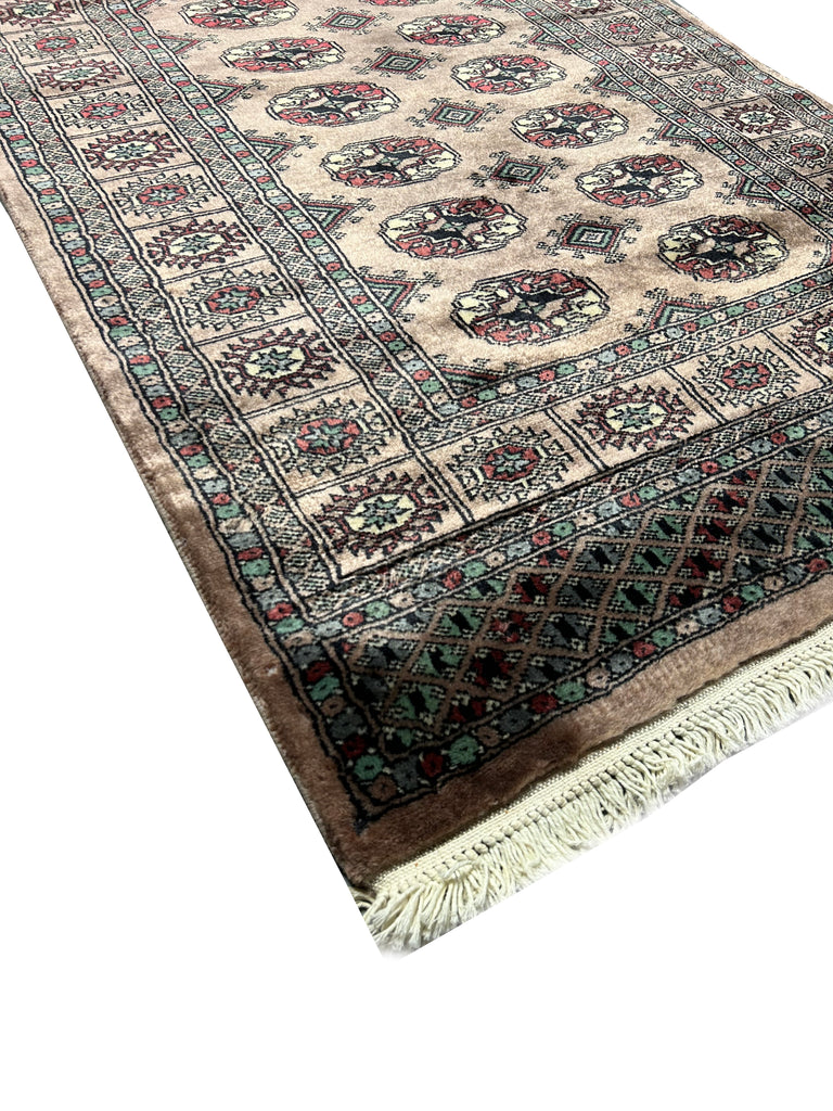 3 x 4.5 Handmade Bokara Rug BROWN #49083
