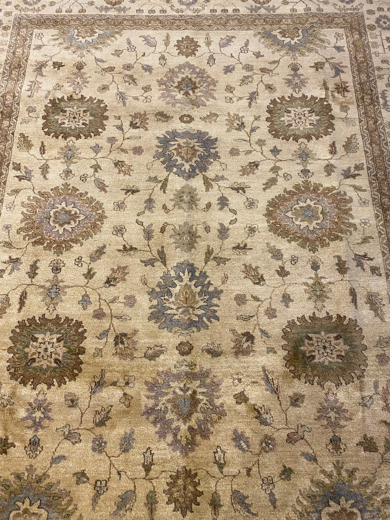 8 x 10.1 New Oushak Handmade Agra Rug #F-6466