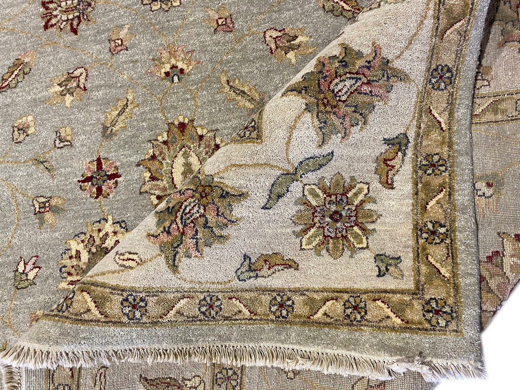 8 x 10 LIGHT GREEN Fine Quality Handmade Ziglar Rug #F-6472