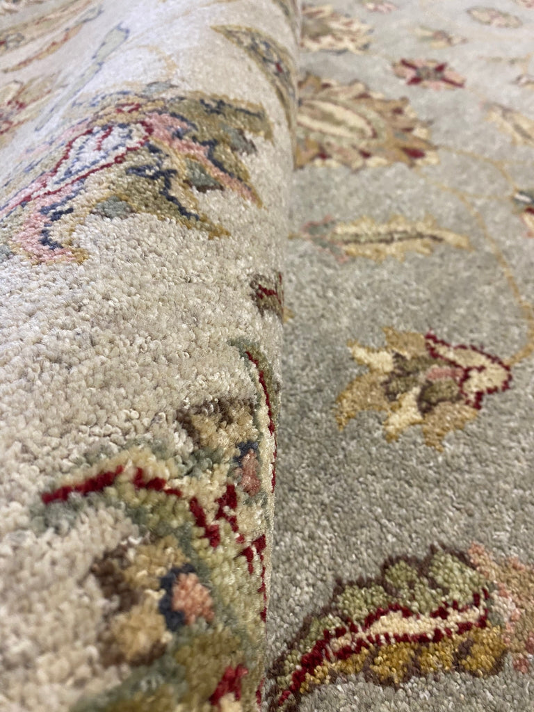 8 x 10 LIGHT GREEN Fine Quality Handmade Ziglar Rug #F-6472