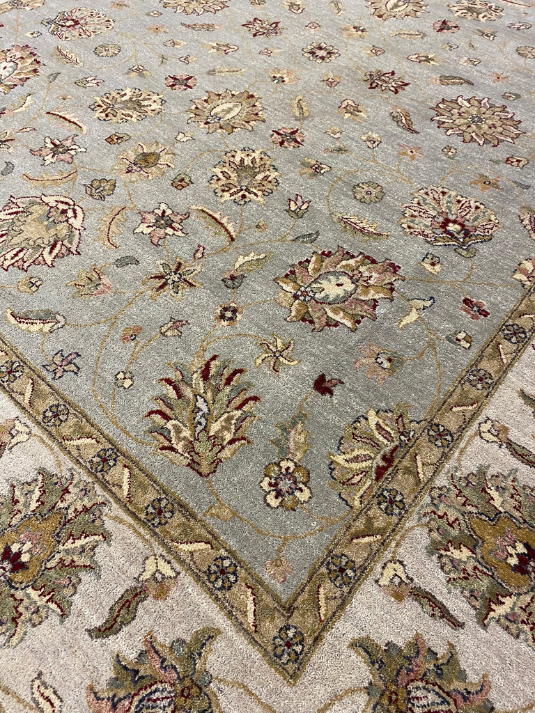 8 x 10 LIGHT GREEN Fine Quality Handmade Ziglar Rug #F-6472