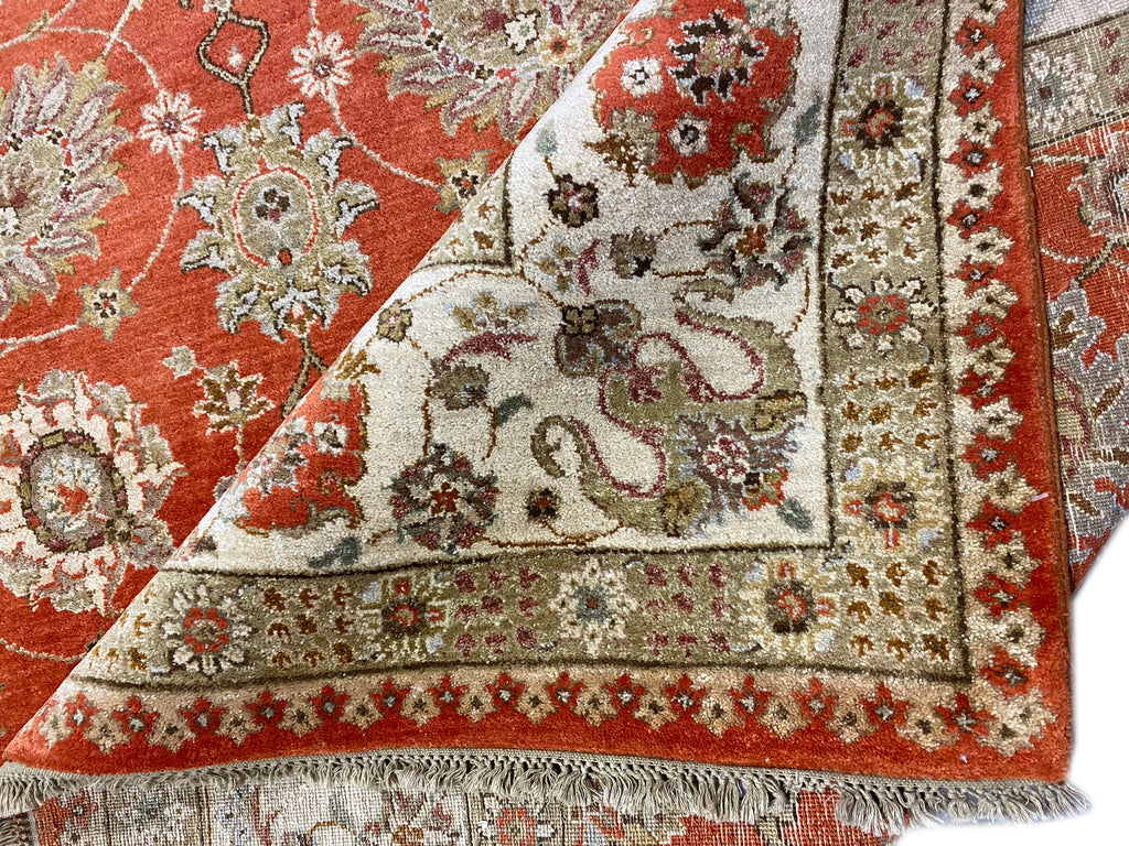 8 x 10 Fine Quality Agra Ziglar Rug CORAL #F-6475