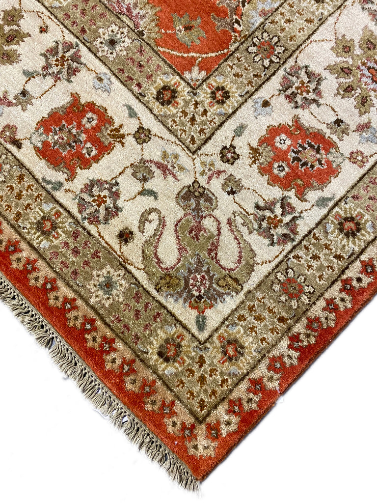 8 x 10 Fine Quality Agra Ziglar Rug CORAL #F-6475