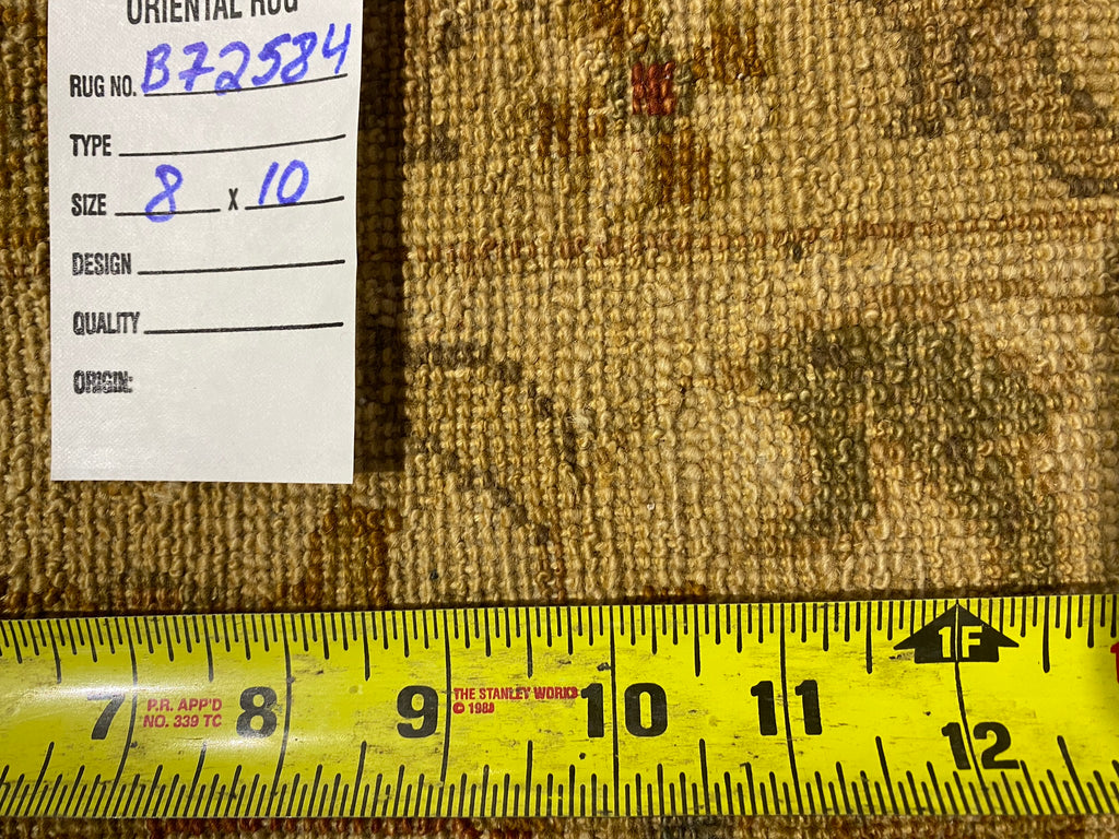 8 x 10 Chocolate BROWN Ziglar Rug Natural Wool #B-72584