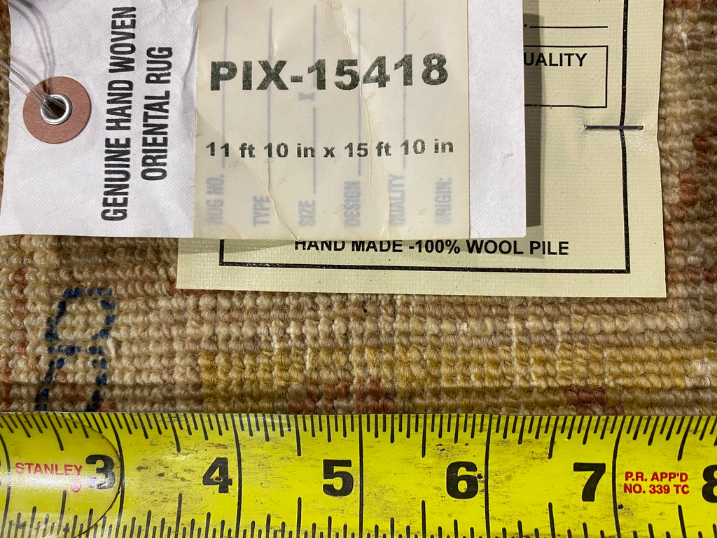 11.10 x 15.10 Coral Chobi Peshawar Large Rug 15418