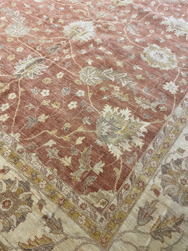 11.10 x 15.10 Coral Chobi Peshawar Large Rug 15418