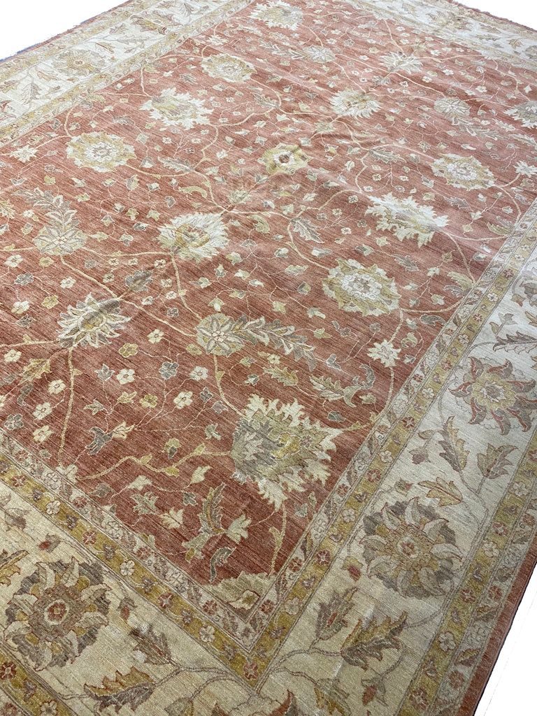 11.10 x 15.10 Coral Chobi Peshawar Large Rug 15418