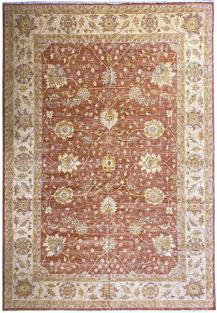 11.10 x 15.10 Coral Chobi Peshawar Large Rug 15418