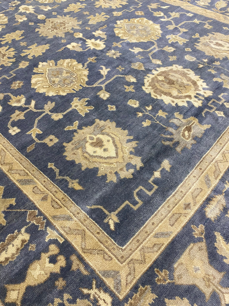 10.2 x 20.0 Large Unusual Size Runner Slate Gray Handmade Rug #B-78932