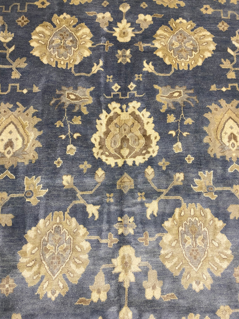 10.2 x 20.0 Large Unusual Size Runner Slate Gray Handmade Rug #B-78932