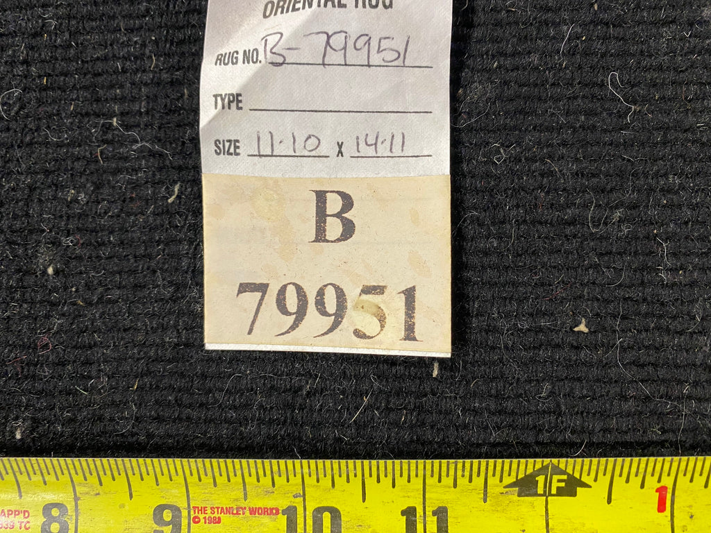 11.10 x 14.11 Ivory Wool Pile Large Art Deco Rug UNUSED 79951