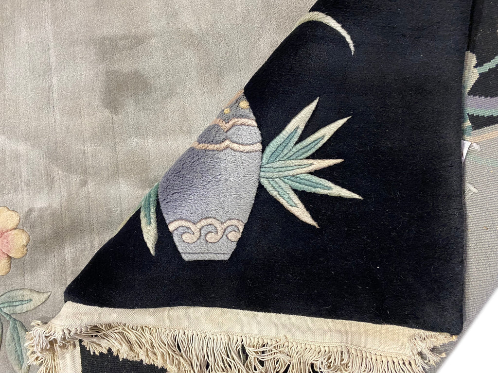 11.10 x 14.11 Ivory Wool Pile Large Art Deco Rug UNUSED 79951