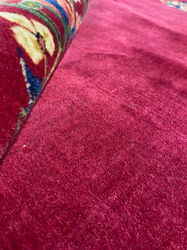 10.4 x 14.1 Authentic Antique Persian Kashan Kerman Rug #F-6480