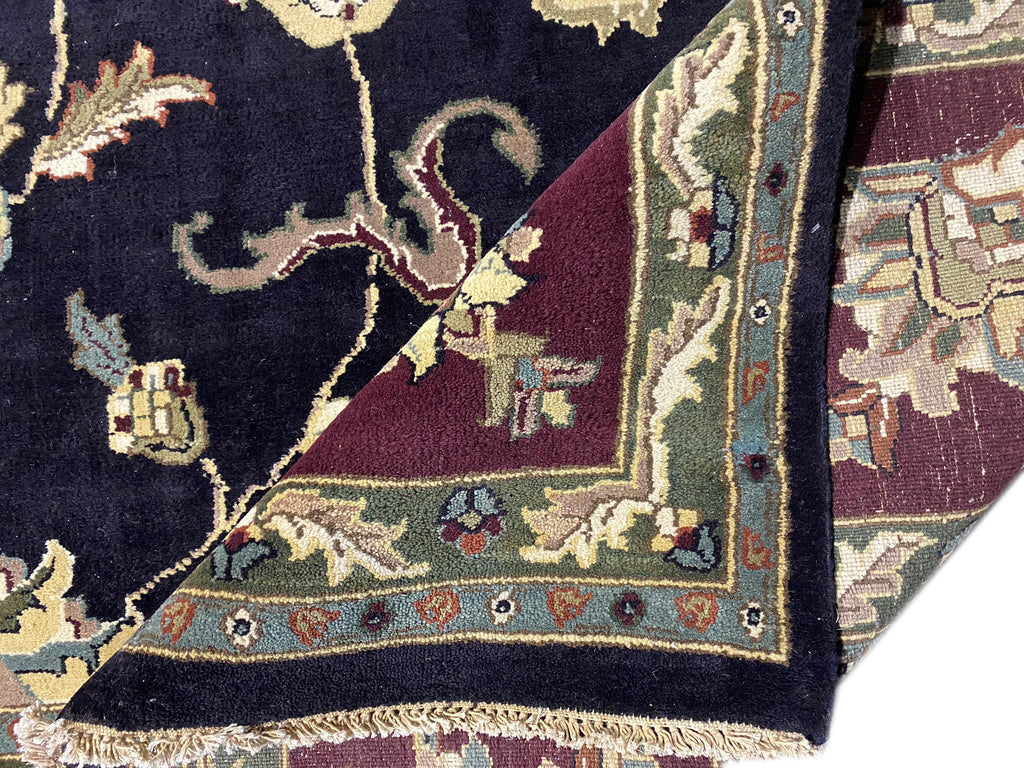 15 x 23.7 Large Black Agra Rug #PIX-10349